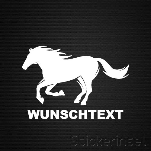 Stickerinsel_Autoaufkleber Pferd