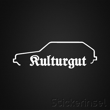 VW Kulturgut Aufkleber - Autoaufkleber