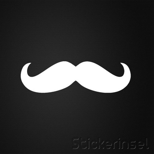 Stickerinsel Autoaufkleber Mustache