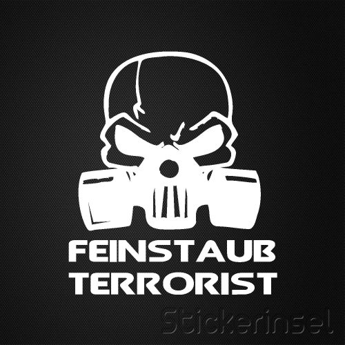 Autoaufkleber_Stickerinsel_Feinstaub Terrorist