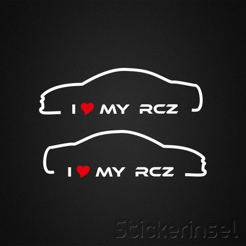 Stickerinsel_Autoaufkleber Silhouette Peugeot RCZ
