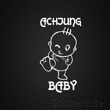 Stickerinsel_Autoaufkleber_Achtung Baby