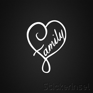 Stickerinsel_Autoaufkleber_Family Love