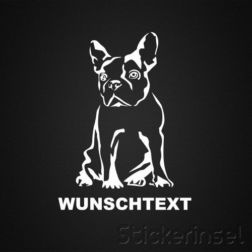 Stickerinsel_Autoaufkleber_Französische Dogge