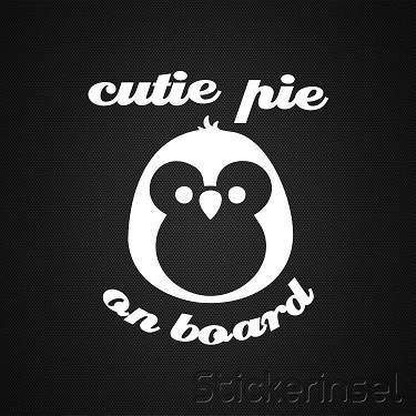 Stickerinsel_Autoaufkleber_cutie pie on board