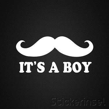 Stickerinsel_Autoaufkleber_its a boy
