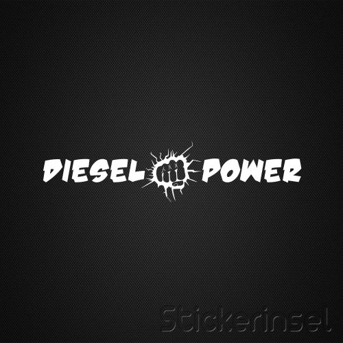 Stickerinsel_Autoaufkleber Diesel Power
