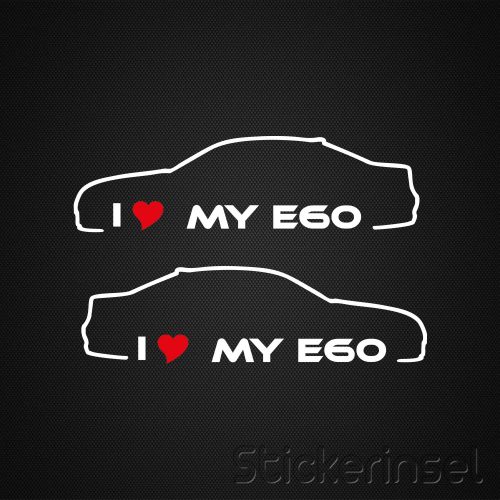 Stickerinsel_Autoaufkleber BMW Silhouette E60
