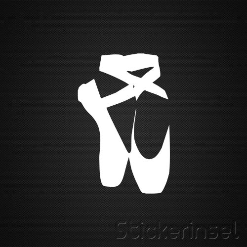 Stickerinsel_Aufkleber Ballettschuhe