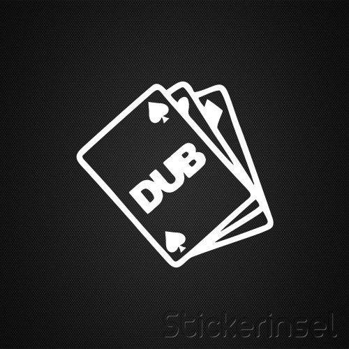 Stickerinsel_Aufkleber DUB Karten