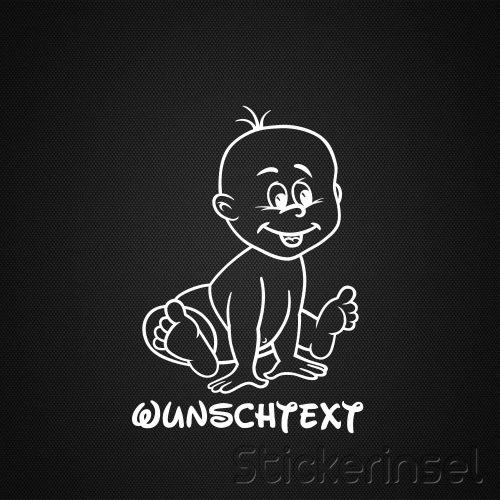 Stickerinsel_Autoaufkleber Baby lachend Junge