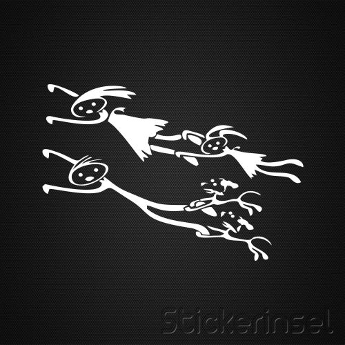 Stickerinsel_Autoaufkleber Flying Family