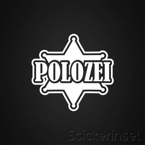 Stickerinsel_Autoaufkleber Polozei