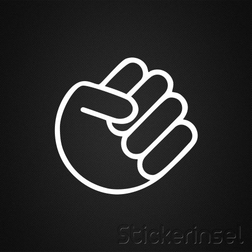 Stickerinsel_Autoaufkleber Shocker Hand Faust