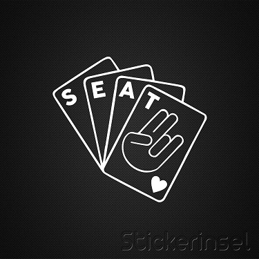 Stickerinsel_Autoaufkleber Seat Karten