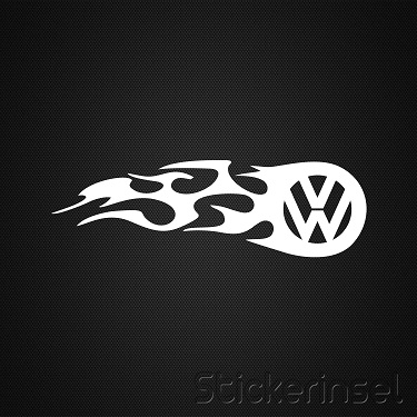 Stickerinsel_Autoaufkleber VW Flame