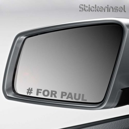 Stickerinsel Aufkleber For Paul