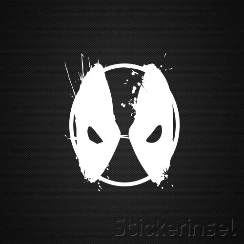 Stickerinsel_ Autoaufkleber Comic Anti Hero Face Symbol
