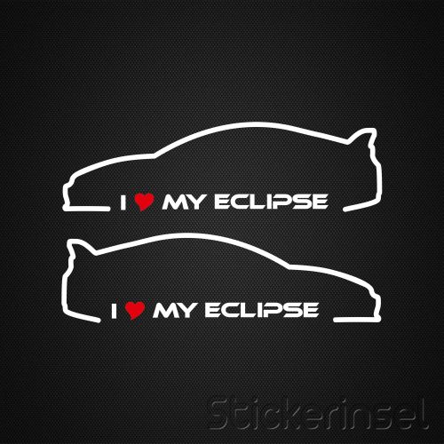 Stickerinsel_Autoaufkleber Silhouette Mitsubishi Eclipse