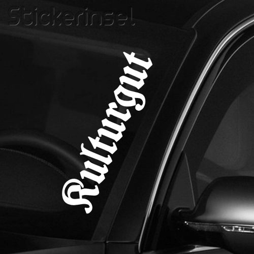 Stickerinsel Kulturgut Frontscheibenaufkleber