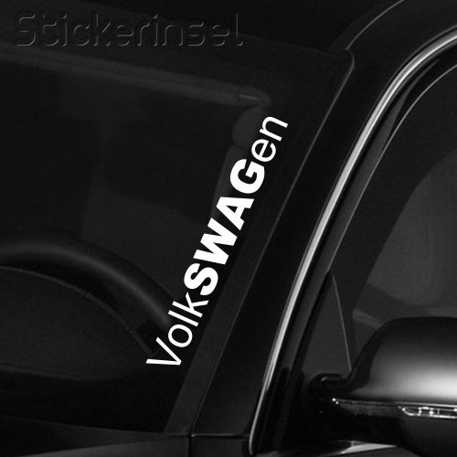 Stickerinsel VolkSWAGen Frontscheibenaufkleber