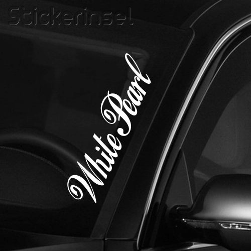 Stickerinsel White Pearl Frontscheibenaufkleber