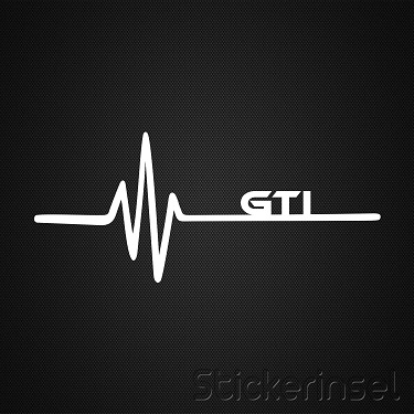 Stickerinsel_Autoaufkleber_Heartbeat GTI