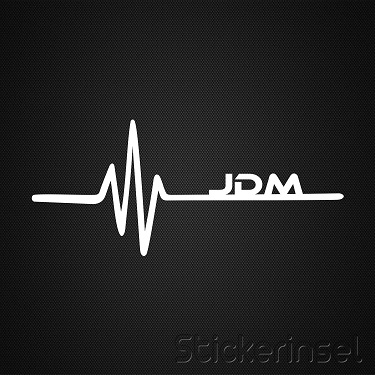 Stickerinsel_Autoaufkleber_Heartbeat JDM