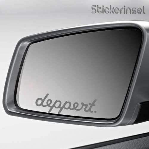 Stickerinsel Aufkleber deppert