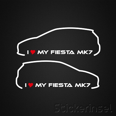 Stickerinsel_Autoaufkleber_Ford Fiesta MK7
