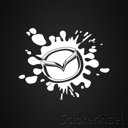 Stickerinsel_Autoaufkleber_Mazda Fleck