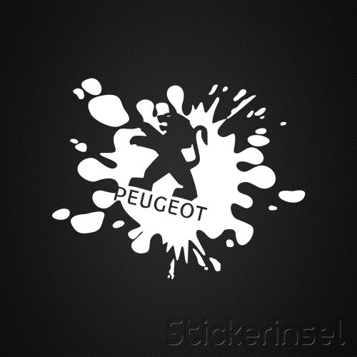 Stickerinsel_Autoaufkleber_Peugeot Fleck