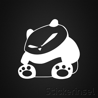 Stickerinsel_JDM sitzender Panda