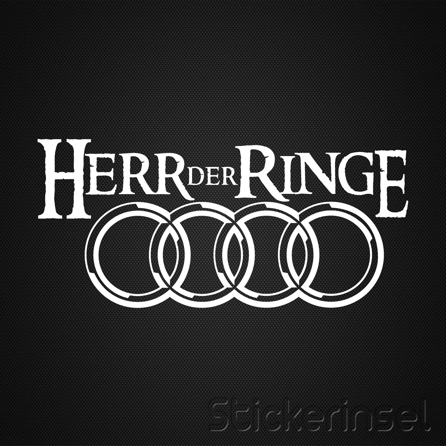 Audi Herr der Ringe » Stickerinsel - Autoaufkleber und Fahrzeugbeschriftung