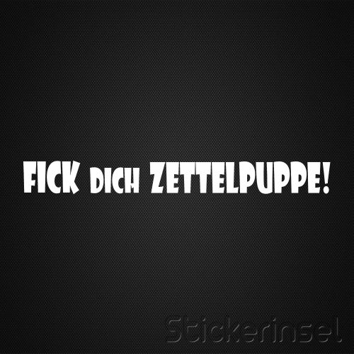 Stickerinsel Fick dich Zettelpuppe